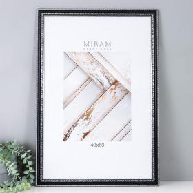 Фоторамка пластик "МИРАМ" 40х60 см чёрный (пластиковый экран)