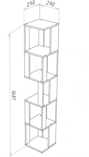 Стеллаж Т-10 Stern Белый