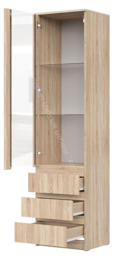 Шкаф-витрина ШКВ-1 Stern Дуб Сонома