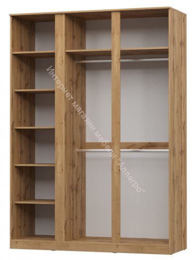 Шкаф 3-х дверный с зеркалом Stern Дуб Вотан