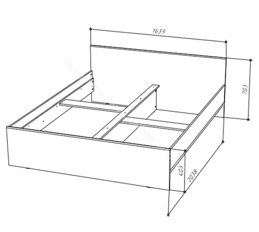 Кровать 160х200 Stern Белый
