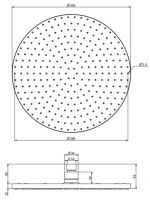 Тропический душ Fima - carlo frattini Wellness F2224/2CR 30х30 схема 2