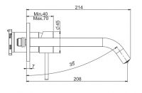 Смеситель для раковины Fima carlo frattini Spillo up F3051NLX8SN схема 3