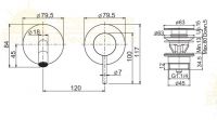 Смеситель для раковины Fima carlo frattini Spillo up F3051NX8NS схема 2