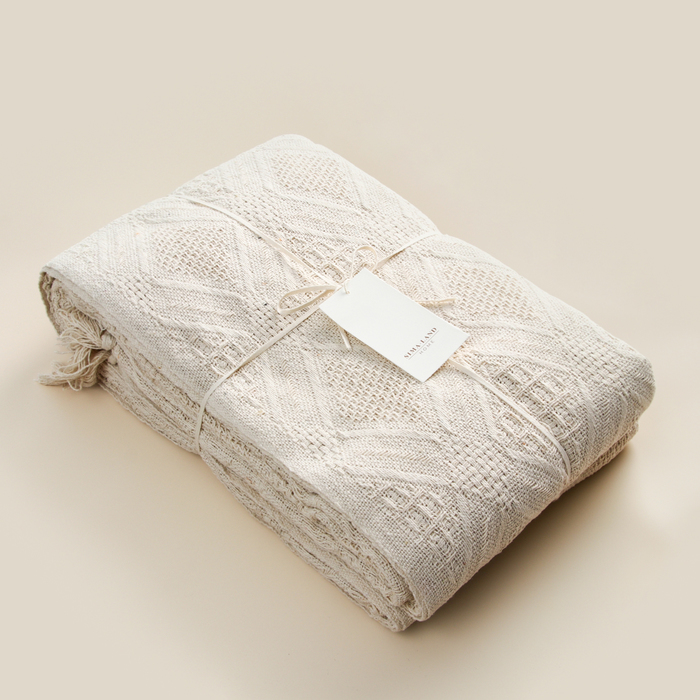 Плед SL Home Cotton 220*240 см , 100% хлопок, 370 гр/м2