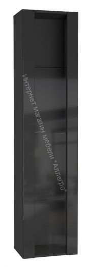 Шкаф навесной Point тип-41 Чёрный глянец/Чёрный матовый