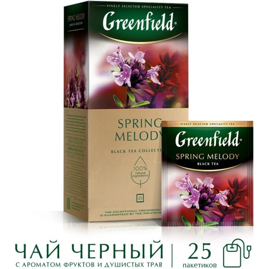 Чай Greenfield Spring Melody с чабрецом и мятой 25 пак