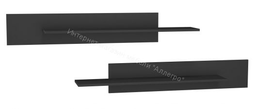 Гостиная Point К-6 Чёрный глянец/Чёрный матовый