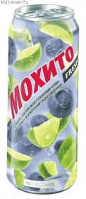 Мохито Fresh Черника-голубика 0,45л/жб