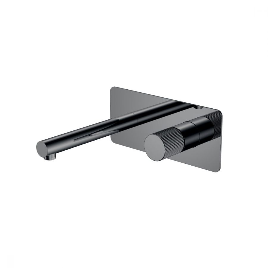 Смеситель STICK из стены Shine Gun Metal LINEA