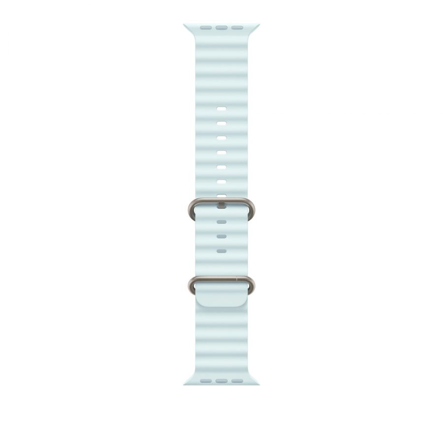 Ремешок Apple Watch Ulta 49mm Ice Blue Ocean Band - Natural Titanium Finish оригинал