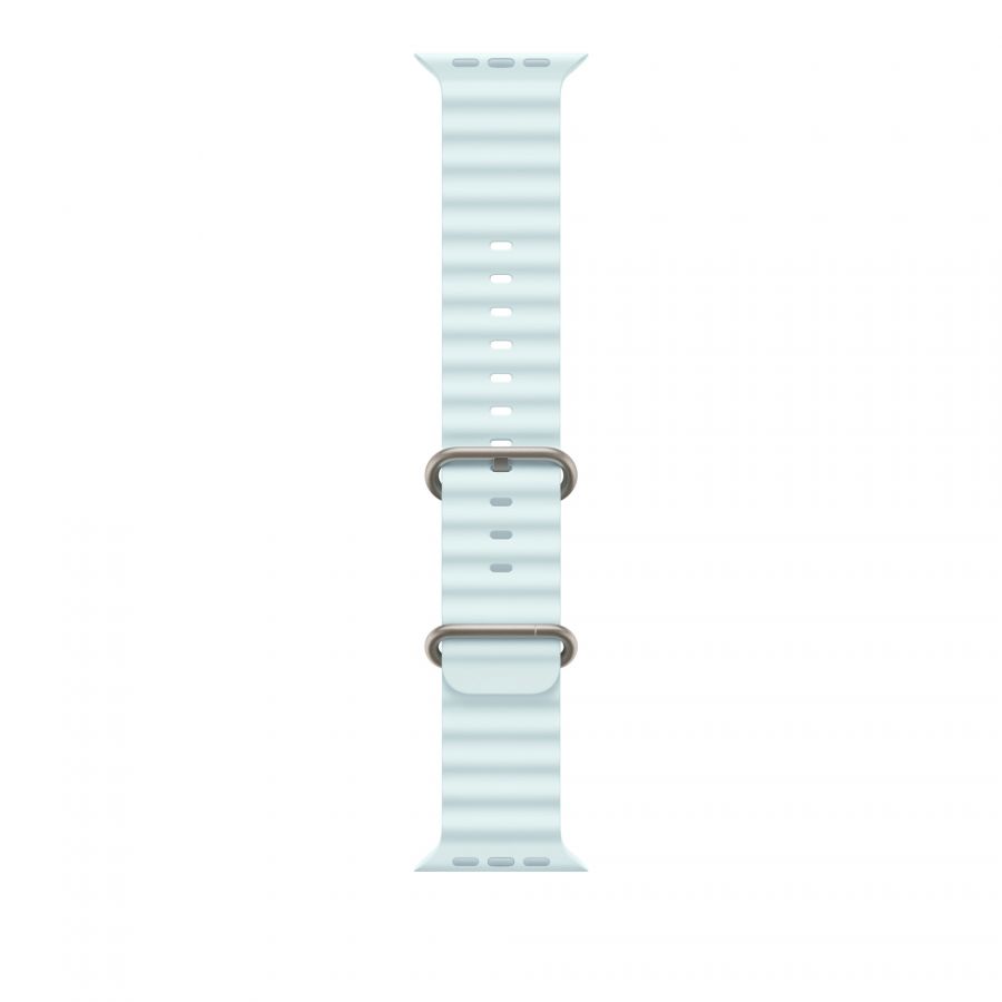 Ремешок Apple Watch Ulta 49mm Ice Blue Ocean Band - Natural Titanium Finish оригинал