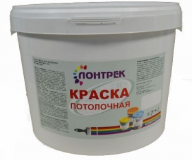Краска для Потолков Лонтрек ВДАК 20-01 40кг Белая, Матовая / Lontrek.