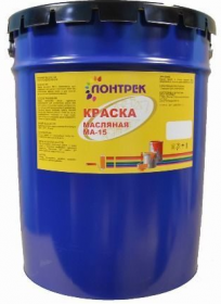 Краска Масляная Лонтрек МА-15 20кг Голубая, Универсальная для Внутренних и Наружных Работ / Lontrek.