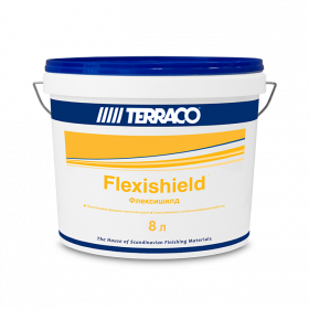 Terraco Flexishield Акриловая Высокоэластичная Краска для Фасадных Работ 15л цвет NCS S 1500-N.