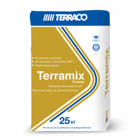 Terraco Terramix Coarse Тонкослойная Штукатурная Крупнозернистая Ремонтная Смесь 25кг.