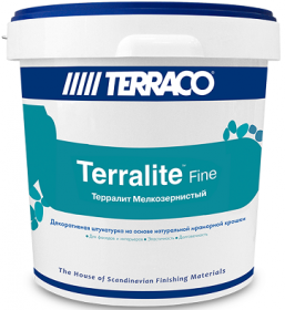 Декоративная Мраморная Крошка 15кг Terraco Terralite Fine Цвет 16-F, Мелкозернистая для Отделки Фасадов и Внутренних Помещений / Террако Терралит Файн.