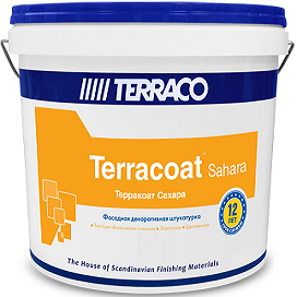 Декоративная Штукатурка Шуба Terraco Terracoat Sahara 25кг с Эффектом Песка Размер Зерна 2.0мм  / Террако Терракоат Сахара.