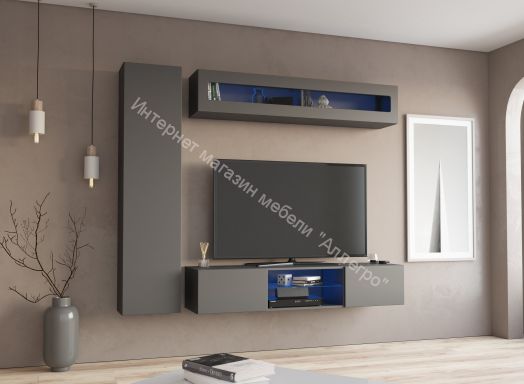 Шкаф навесной Point тип-51 Серый графит