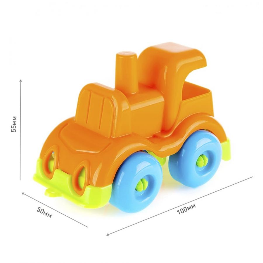 Машинка паровозик "Вжух в городе" 10 см КНОПА