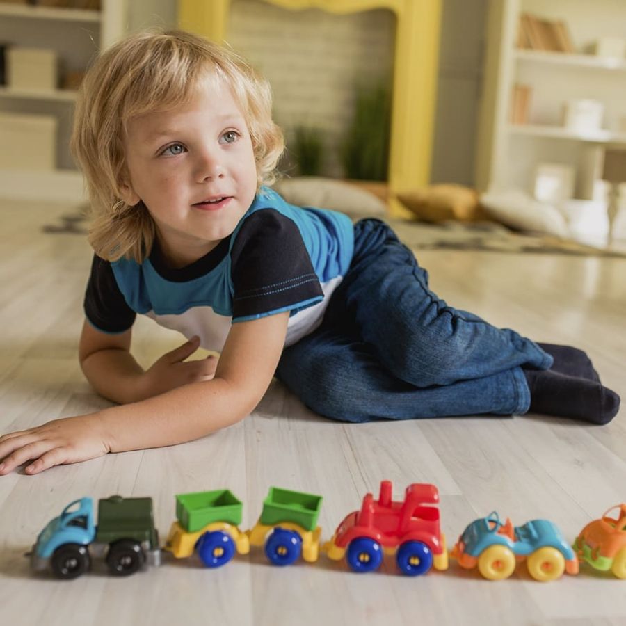 Машинка пожарная "Вжух в городе" 10 см КНОПА