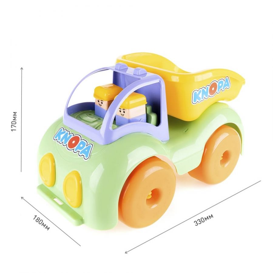 Машинка самосвал "Крепыш 33 см КНОПА"