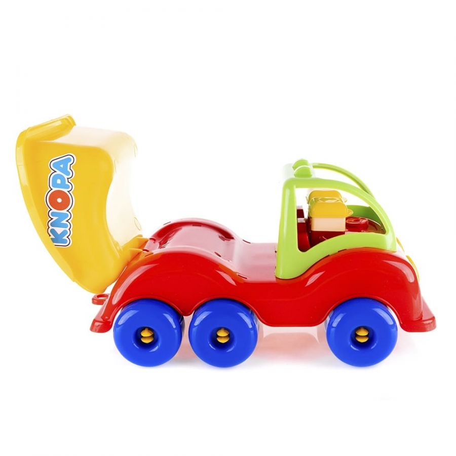 Машинка самосвал "Силач" 3 оси 33 см КНОПА