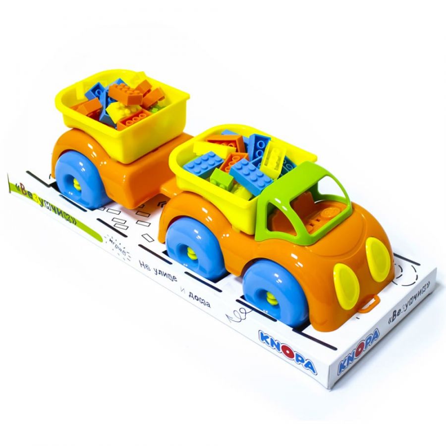 Машинка грузовик с прицепом "Везунчик" КНОПА 33 см