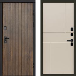 Входная дверь Termo-door Твист Ультра Горизонт Слоновая Кость