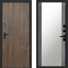 Входная дверь Termo-door Твист Ультра Зеркало бетон темный