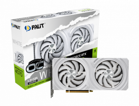 Видеокарта GeForce RTX 4070 12Gb Palit White OC NE64070S19K9-1048L