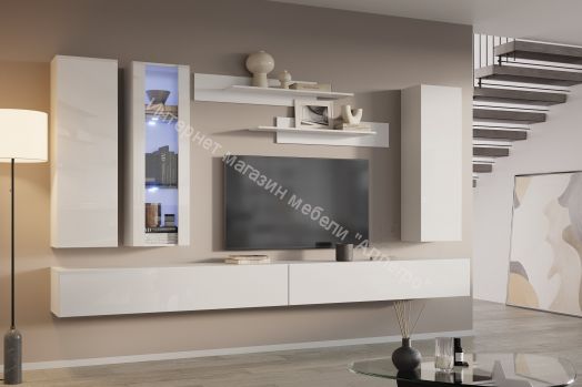 Гостиная Point К-11 Белый глянец/Белый матовый