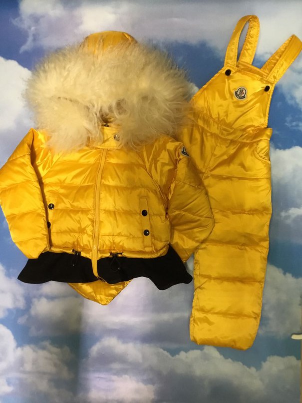 MONCLER ДЕТСКИЙ КОСТЮМ (МОНКЛЕР) ЖЕЛТО ЧЕРНЫЙ