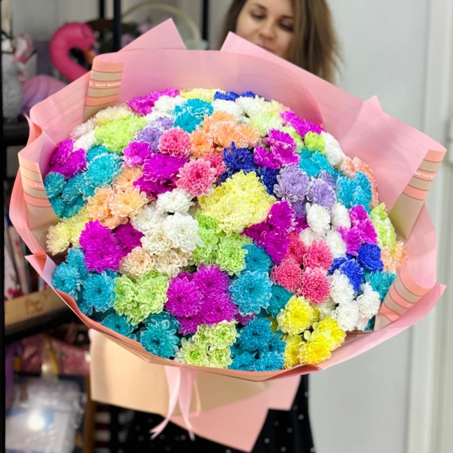 51 кустовая хризантема "микс"