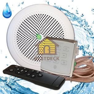 Комплект влагостойкой акустики для бани, сауны и хамама - SW 1 White ECO