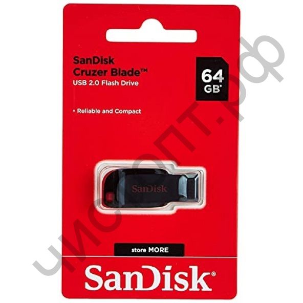 флэш-карта SanDisk 64GB Cruzer Blade  чёрный