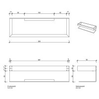 Decor Walther Contract 0651560 Полочка для душа схема 2