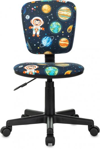 Кресло детское Бюрократ CH-204NX (темно-синий космонавт крестов. пластик)
