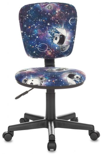 Кресло детское Бюрократ CH-204NX (синий космопузики крестов. пластик)
