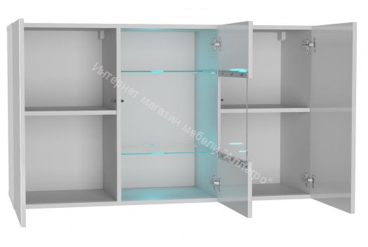 Комод Point тип-1.2 Белый глянец/Белый матовый