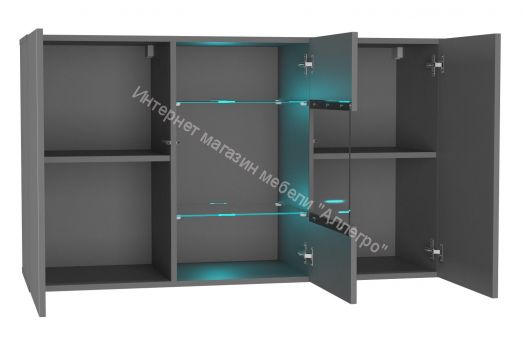 Комод Point тип-1.2 Серый графит