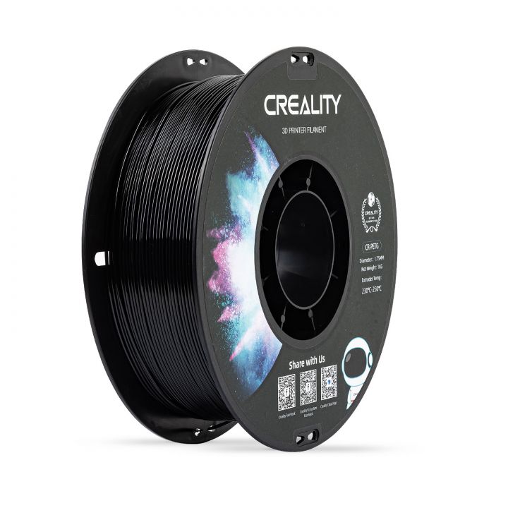 CR-PETG пластик для 3Д принтеров CREALITY 1.75mm, 1кг Черный