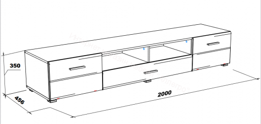 Тумба под ТВ-200 Gloss