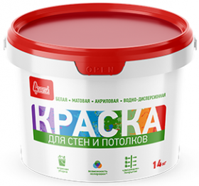 Краска для Стен и Потолков Старатели 3кг Белая, Матовая.
