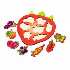 Деревянный пазл Ягоды от Yoshatoys