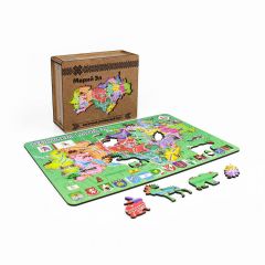 Деревянный пазл Карта Марий Эл премиум от Yoshatoys