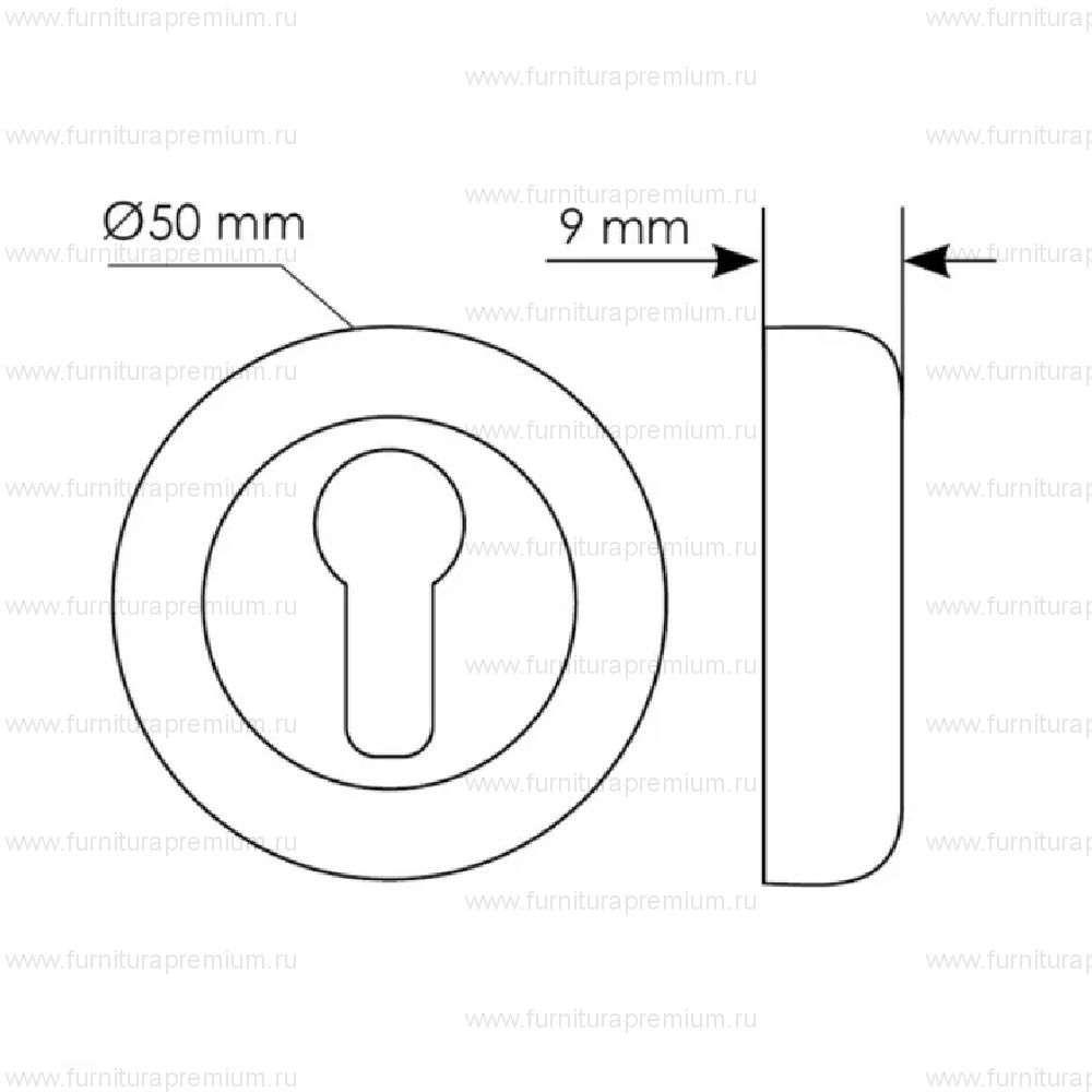 Накладка под цилиндр Morelli Luxury CC-KH