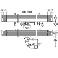 Решетка для лотка Viega Advantix Vario Wall 4967.30 736569 схема 3