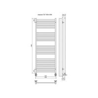 Полотенцесушитель TERMINUS Аврора П27 632х1390 мм схема 4