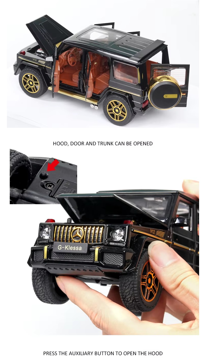 Модель металлическая с дымом Mercedes Benz AMG G63 Гелик 1:24 (CZ118AD)